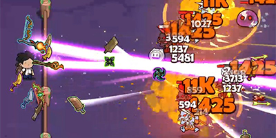 Xếp các trang bị vào balo để phòng thủ trước các đợt kẻ thù trong game BagMaster Isekai