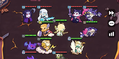 Bam Bam Squad cho người chơi dàn trận chiến đấu bằng các anh hùng khác nhau