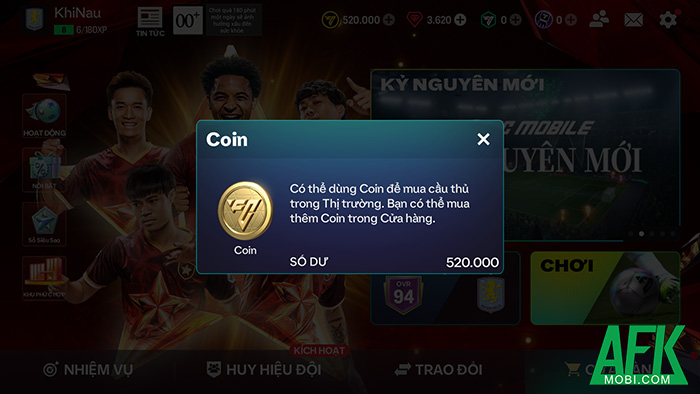Tổng hợp các cách mà game thủ có thể cày Coin trong EA Sports FC Mobile Vietnam 0 Tổng hợp các cách mà game thủ có thể cày Coin trong EA Sports FC Mobile Vietnam 0