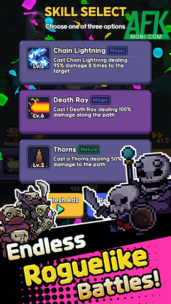 Bắt đầu những cuộc phòng thủ khi vào vai một pháp sư tại game Dungeon Defense Survivor.io 1