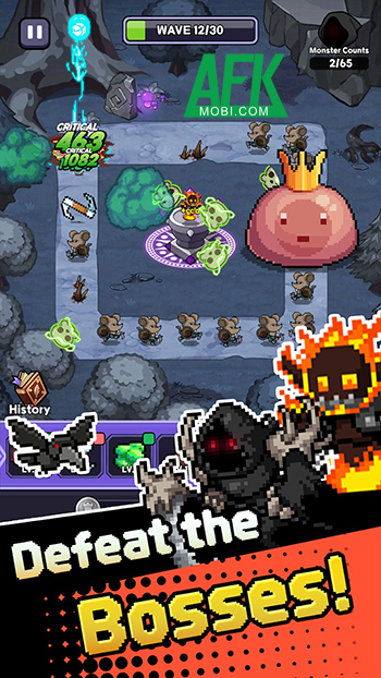 Bắt đầu những cuộc phòng thủ khi vào vai một pháp sư tại game Dungeon Defense Survivor.io 3