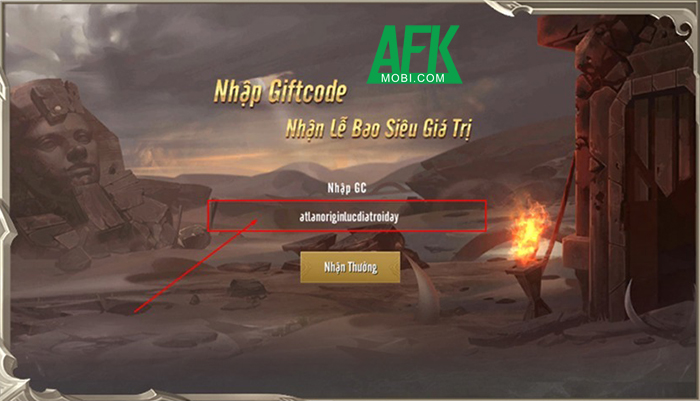 Tổng hợp gift code game Atlan Origin: Lục Địa Trỗi Dậy mới nhất trong tháng 0