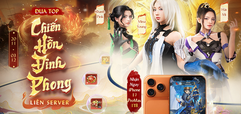 Hào Khí Chiến Hồn bùng nổ ngày ra mắt với dàn Hot Girl và phần thưởng đua TOP siêu hấp dẫn