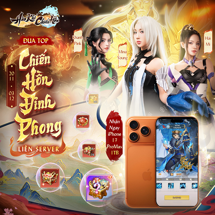 Hào Khí Chiến Hồn bùng nổ ngày ra mắt với dàn Hot Girl và phần thưởng đua TOP siêu hấp dẫn 0