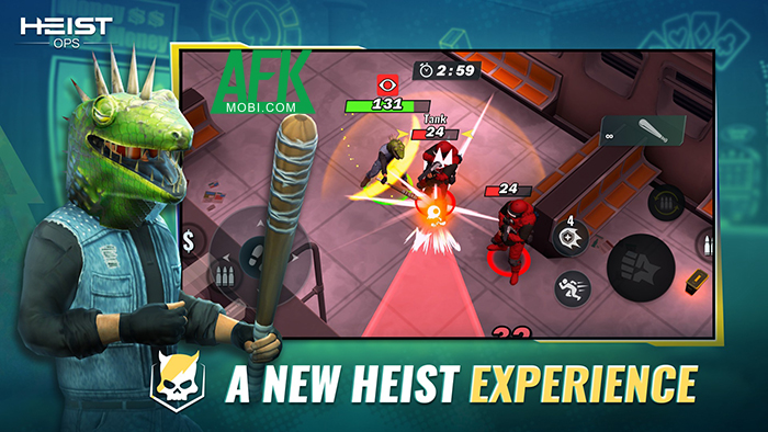 Thực hiện những phi vụ cướp đầy táo bạo trong game Heist-Ops: Top-down Shooter 1 Thực hiện những phi vụ cướp đầy táo bạo trong game Heist-Ops: Top-down Shooter 1