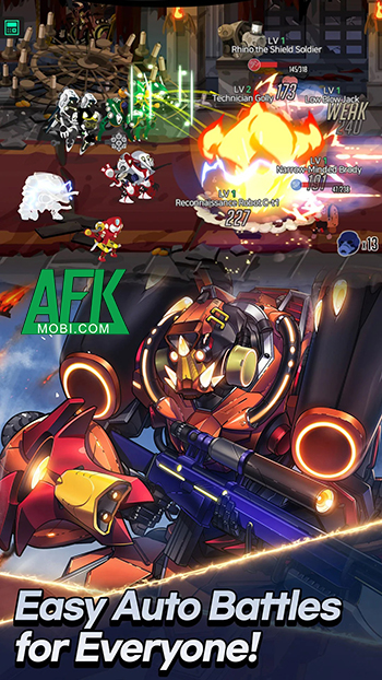 Tập hợp đội cỗ máy chiến đấu của bạn tại game nhàn rỗi Mechanic War: Idle RPG 2 Tập hợp đội cỗ máy chiến đấu của bạn tại game nhàn rỗi Mechanic War: Idle RPG 2