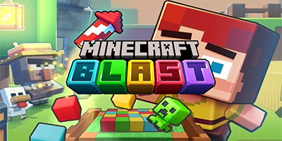 Minecraft Blast game giải đố lấy chủ đề Minecraft do cha đẻ của Candy Crush Saga phát triển