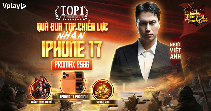Thao Túng Tam Quốc - Vplay chính thức mở tải trước, tặng quà khủng và iPhone 16 Pro Max 2