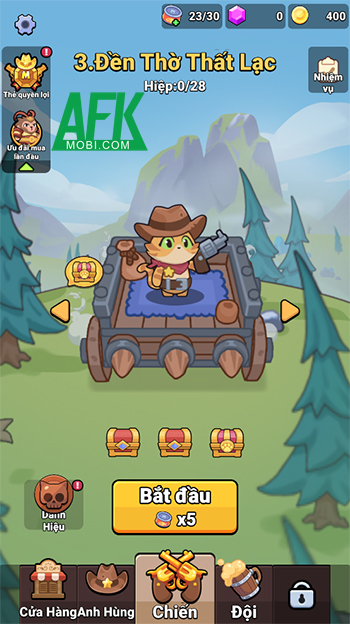 Dàn trận phòng thủ với các động vật trong game Rumble Paws: Backpack Fight 0