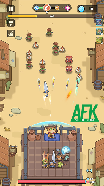 Dàn trận phòng thủ với các động vật trong game Rumble Paws: Backpack Fight 1