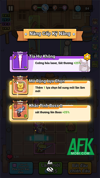 Dàn trận phòng thủ với các động vật trong game Rumble Paws: Backpack Fight 4