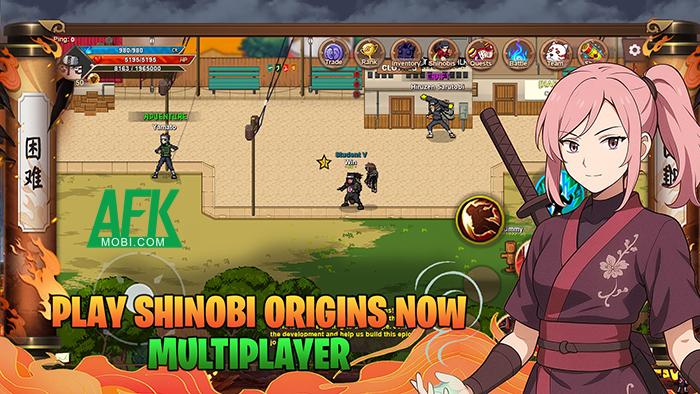 Shinobi Origins game MMORPG 2D cho nhập vai thành các nhẫn giả trong Naruto 0 Shinobi Origins game MMORPG 2D cho nhập vai thành các nhẫn giả trong Naruto 0
