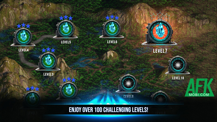 Phòng thủ trước bọn quái vật đi ra ra từ vết nứt không gian trong game The Rift Warrior 1