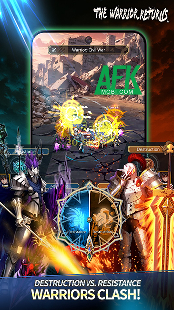 The Warrior Returns AFK game idle lấy chủ đề từ bộ webtoon Sự Trở Lại Của Anh Hùng Hủy Diệt 2