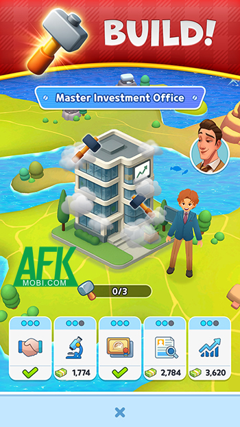 Tung xúc xắc để gầy dựng lại doanh nghiệp của mình trong game Billionaire Royale Club 1