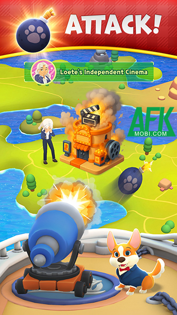 Tung xúc xắc để gầy dựng lại doanh nghiệp của mình trong game Billionaire Royale Club 2