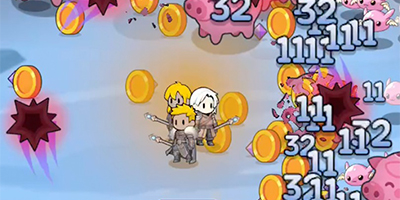 Điều khiển tổ đội anh hùng chiến đấu sinh tồn trước bọn quái vật tại game Battle Survivors