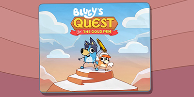 Bluey’s Quest for The Gold Pen game phiêu lưu lấy chủ đề từ loạt phim hoạt hình Bluey