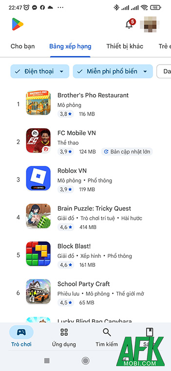 Brother's Pho Restaurant - Bản nhái của Brother Hai's Pho Restaurant lên top 1 BXH Google Play 2