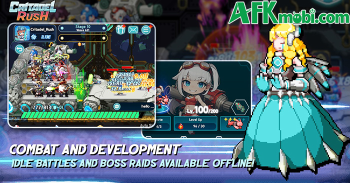 Chiến đấu leo tòa tháp cơ khí khổng lồ trong game nhàn rỗi Critadel Rush 2 Chiến đấu leo tòa tháp cơ khí khổng lồ trong game nhàn rỗi Critadel Rush 2