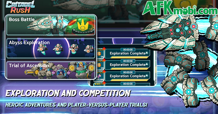 Chiến đấu leo tòa tháp cơ khí khổng lồ trong game nhàn rỗi Critadel Rush 3 Chiến đấu leo tòa tháp cơ khí khổng lồ trong game nhàn rỗi Critadel Rush 3