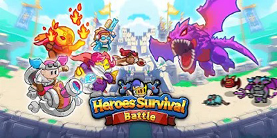 Heroes Survival Battle thử thách bạn xây dựng đội anh hùng phòng thủ trước hàng trăm quái vật