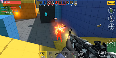 Hyperwar game FPS cho phép người chơi sử dụng tận 5 vũ khí khác nhau trong trận đấu