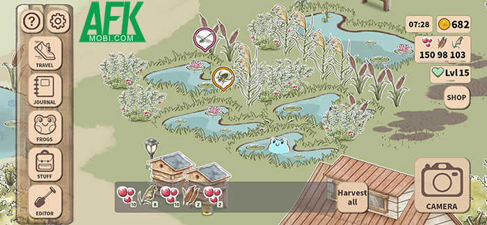 Hồi sinh vùng đất ngập nước cho những chú ếch trong game Kamaeru: A Frog Refuge Mobile 1