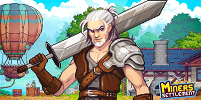 Khôi phục ngôi làng của bạn khi vào vai một thợ mỏ với game Miners Settlement: Idle RPG