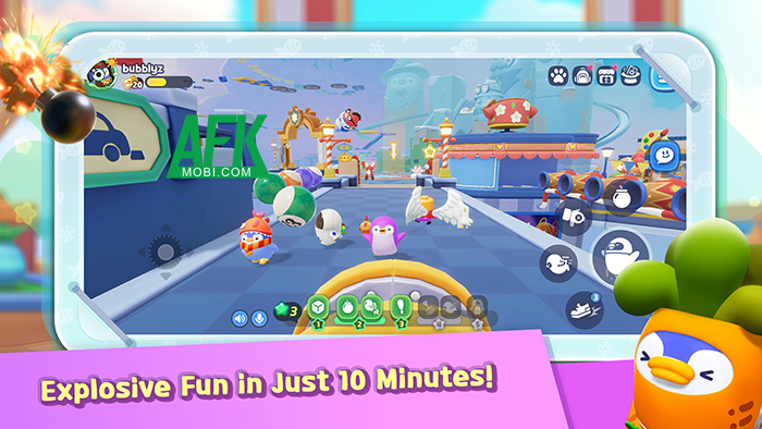 Party Pop Bubblyz mời bạn điều khiển chim cánh cụt để cạnh tranh với những người chơi khác 1