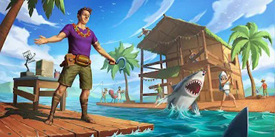 Sinh tồn trên chiếc bè trôi nổi giữa đại dương trong game Raft Multiplayer: Survival