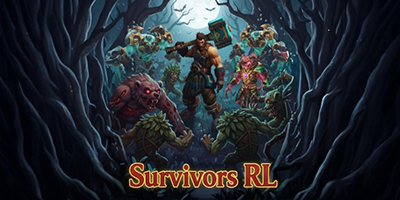 Điều khiển anh hùng chiến đấu sinh tồn trước bọn quái vật trong game Survivors RL