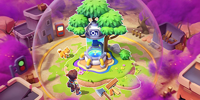 Xây dựng khu trú ẩn dưỡi tán Cây Sự Sống trong game Within the Dome: Survival