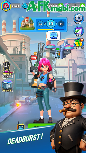 Điều khiển một nữ nhân vật càn quét bọn thây ma trong game Zombie WarFront Exodus 0