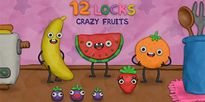 Tìm cách giải thoát cho những trái cây, rau củ bị nhốt với game giải đố 12 Locks Crazy Fruits