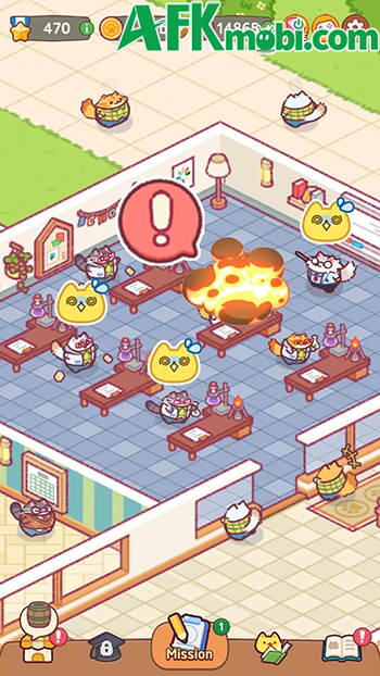 Quản lý trường học dành cho những bé mèo trong game Cat School: Idle Cute Tycoon 3