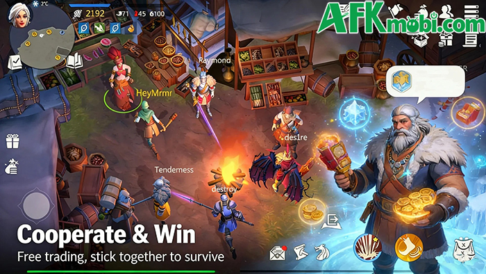 Sinh tồn giữa thế giới băng giá đồng thời nuôi rồng trong game Frostland Survival 3