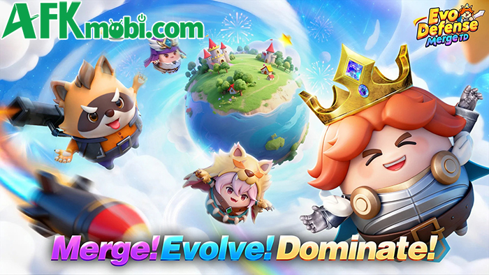 Triệu hồi các anh hùng để chống lại sự xâm lược của kẻ thù trong Evo Defense: Merge TD 0