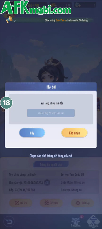 Tổng hợp gift code game Tam Quốc Động Khởi mới nhất trong tháng 0