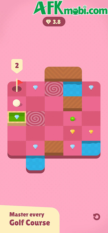 Golf Piko game giải đố điều khiển quả bóng gôn thu thập kim cương rồi vào lỗ 3 Golf Piko game giải đố điều khiển quả bóng gôn thu thập kim cương rồi vào lỗ 3