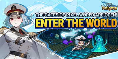 Tập hợp đội nữ hiệp sĩ chibi ngộ nghĩnh trong game nhàn rỗi Pixel Knights: Idle RPG