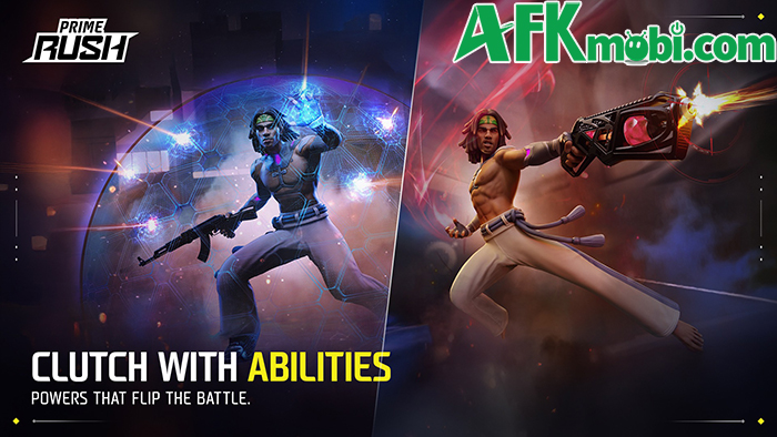 Prime Rush game hành động bắn súng battle royale với cơ chế 