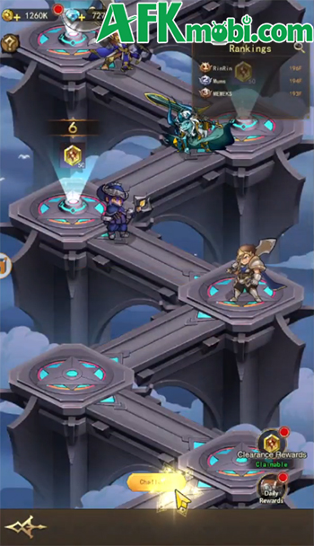 Tập hợp các anh hùng để bảo vệ lục địa trước bóng tối trong Rookie to Legend: Idle RPG 3