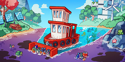 Dọn dẹp rác thải trên khắp đại dương trong tựa game casual Spilled! Mobile