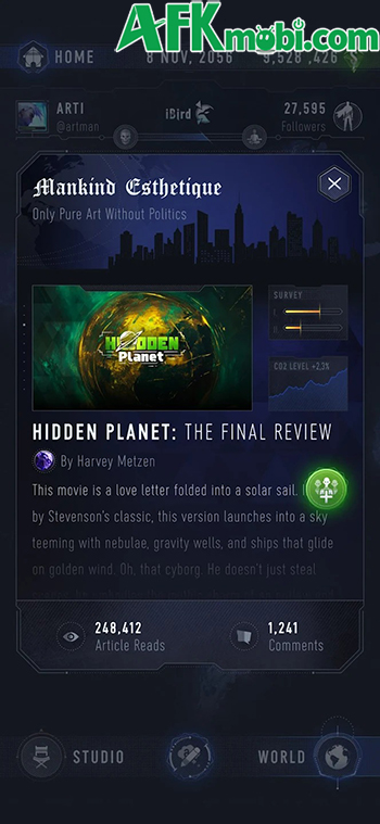 Tự tay làm những bộ phim trong game mô phỏng The Artman: Hollywood 2056 3 Tự tay làm những bộ phim trong game mô phỏng The Artman: Hollywood 2056 3