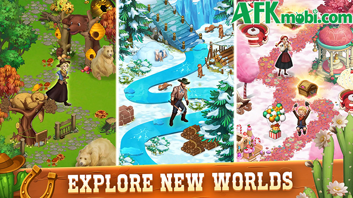 Xây dựng trang trại giữa miền Viễn Tây hoang dã tại game Westward Farm: Family Escape 2