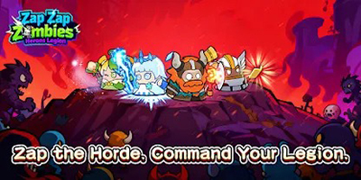 Phòng thủ trước các đợt xuất hiện của bầy đàn thây ma tại Zap Zap Zombies: Heroes Legion