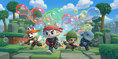 Bubble Blasters cho người chơi điều khiển nhân vật bắn nổ những quả bong bóng