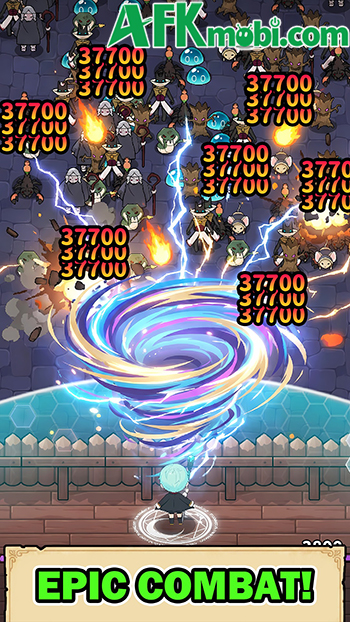 Dark Mage Defense: 66,666 với chủ đề từ bộ Sự Thức Tỉnh Của Hắc Ma Pháp Sư Sau 66666 Năm 0