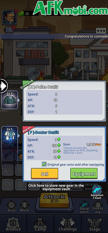 Tiêu diệt xác sống để kiếm trang bị phát triển nhân vật trong game Doomsday Survival 1